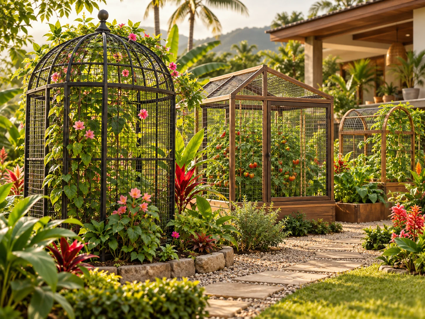 Cages pour jardin