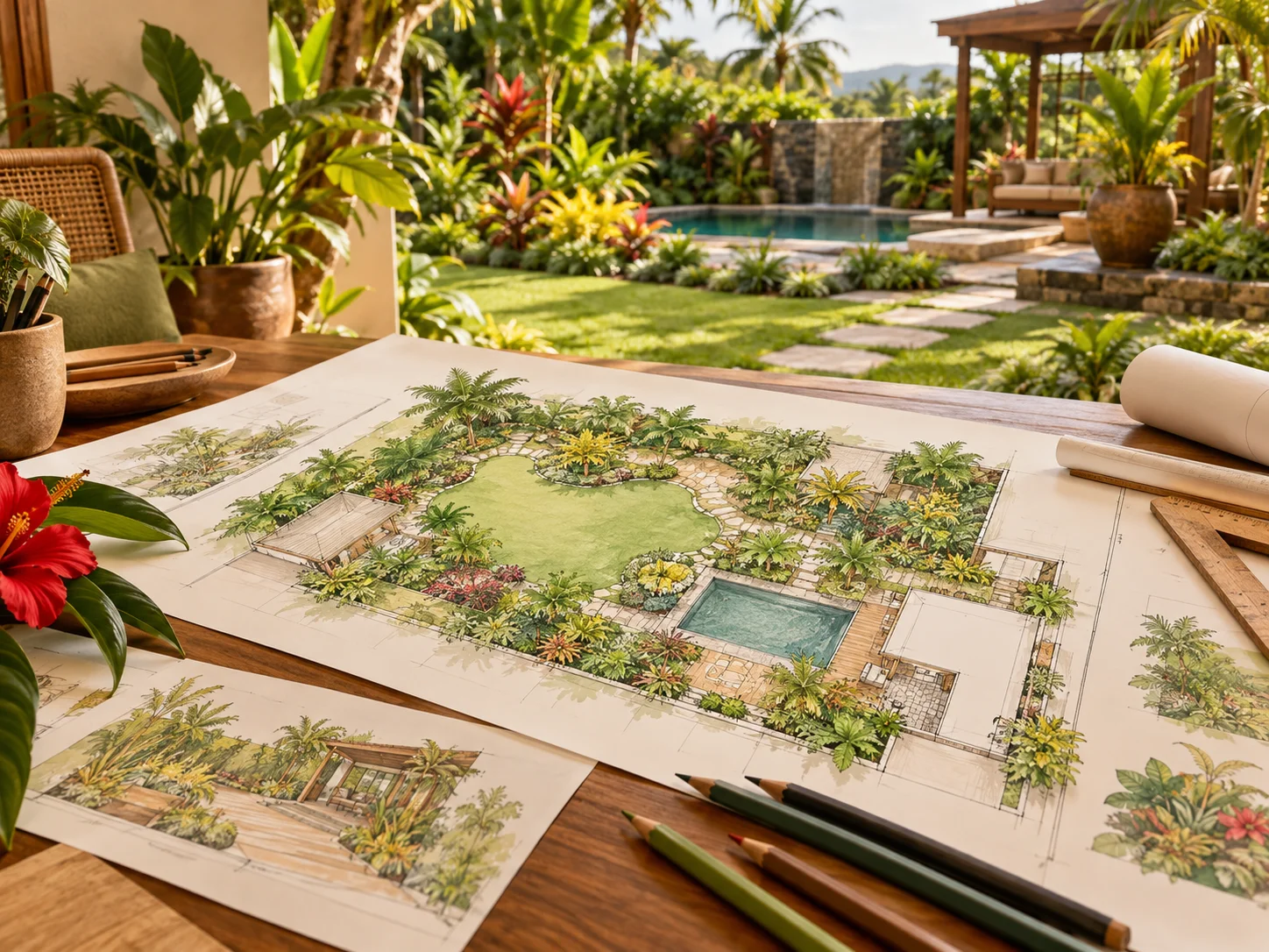 Illustration de plans et de détails à préparer