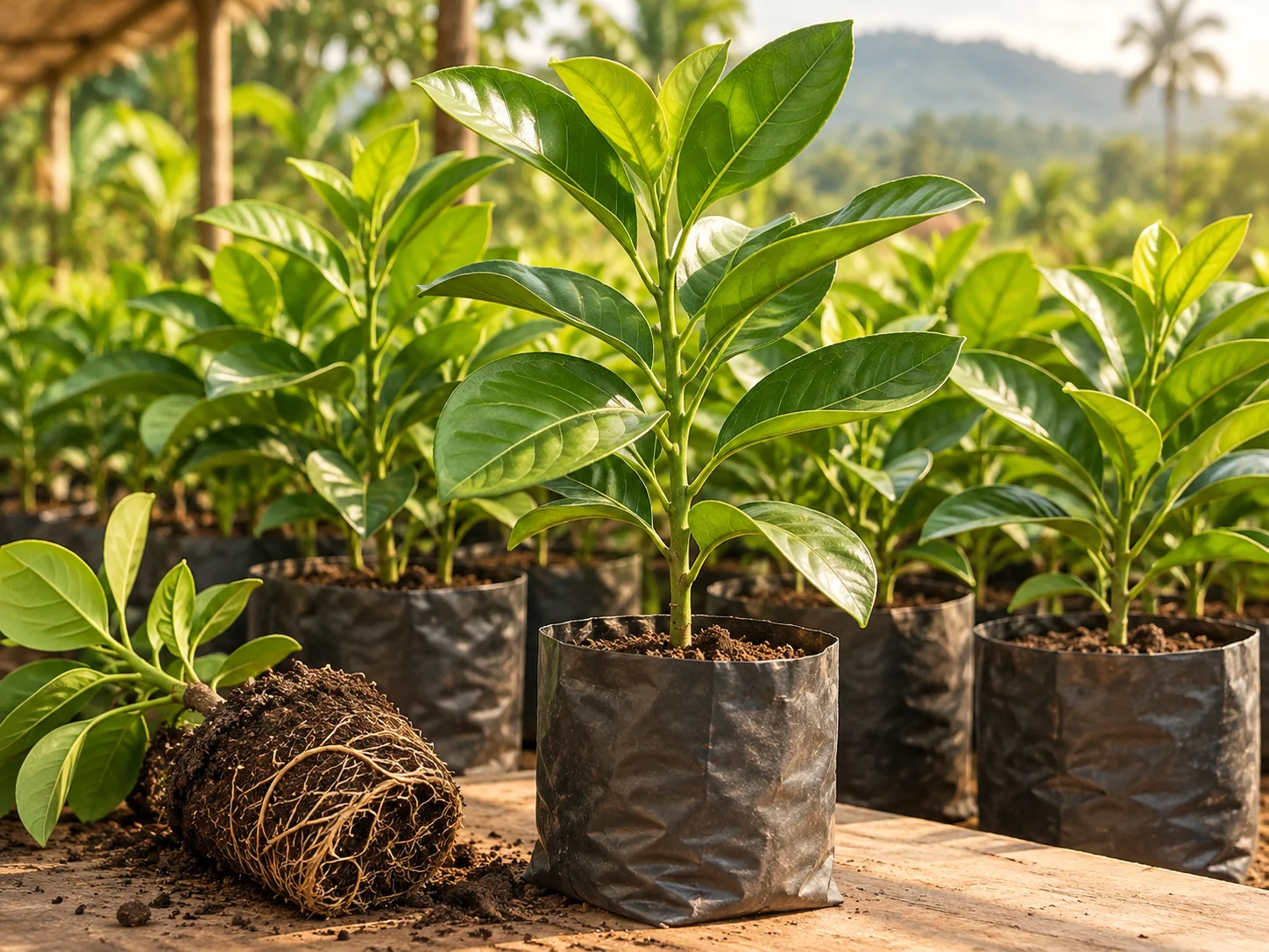 Plants de pamplemoussier