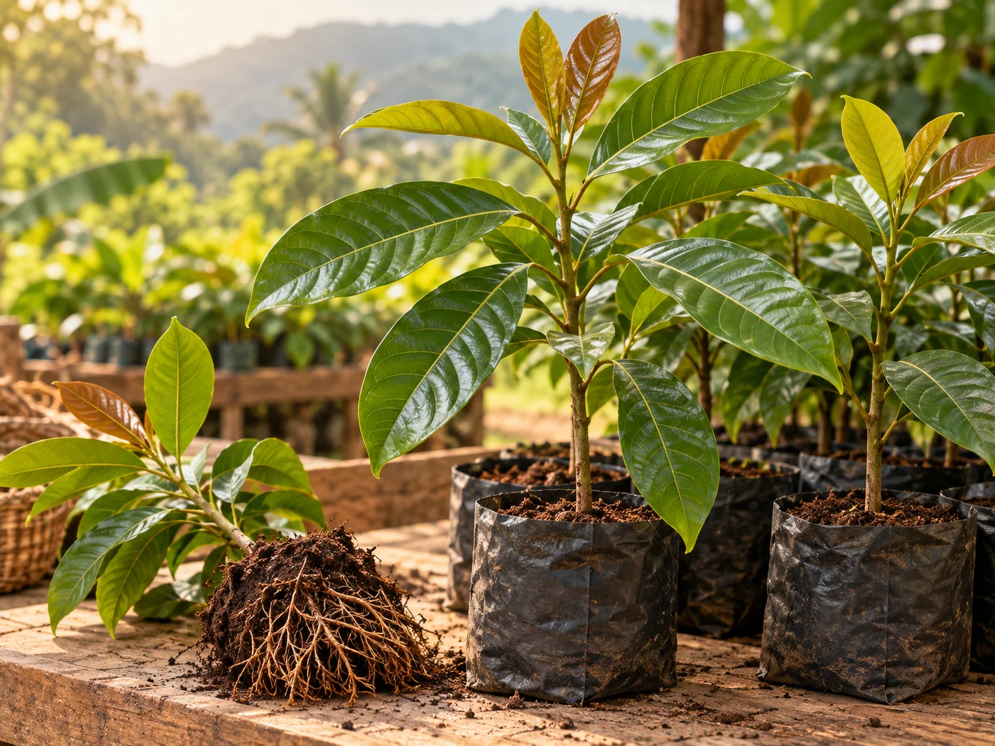 Plants de safoutier