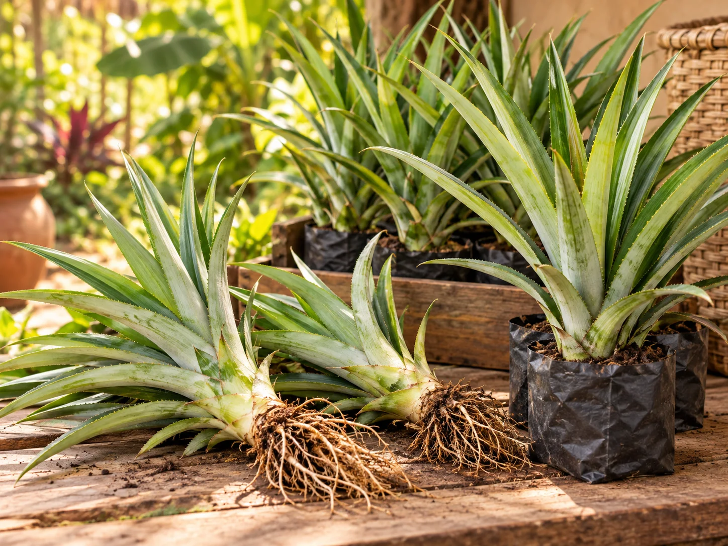 Rejets d’ananas
