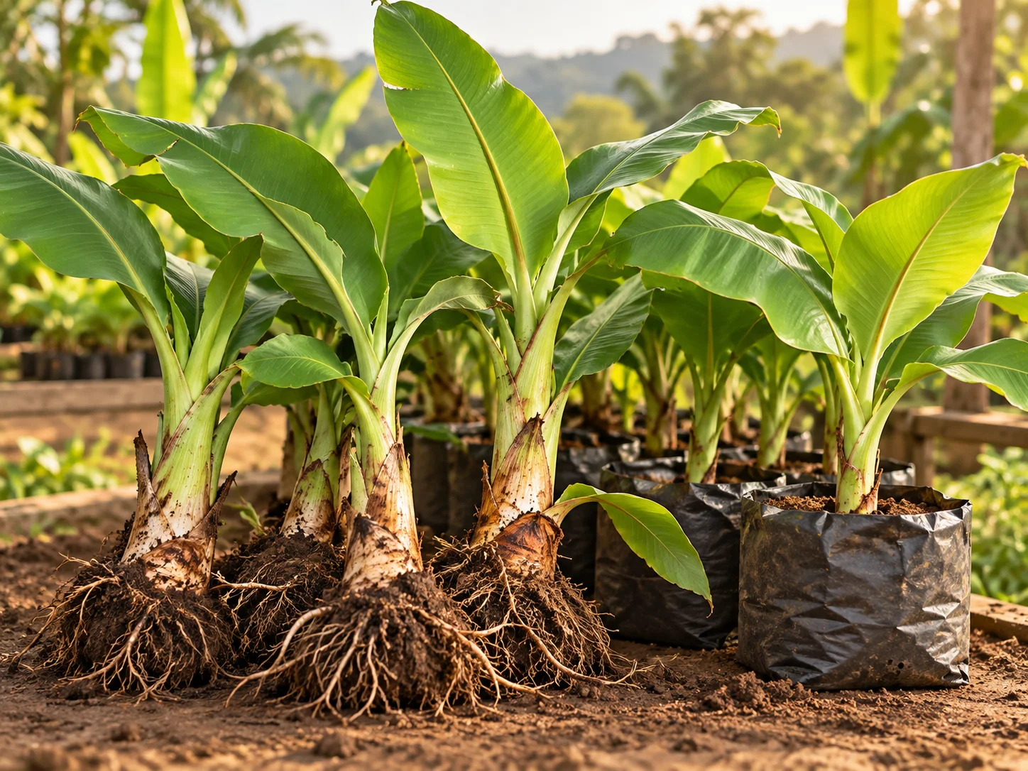 Rejets de plantain