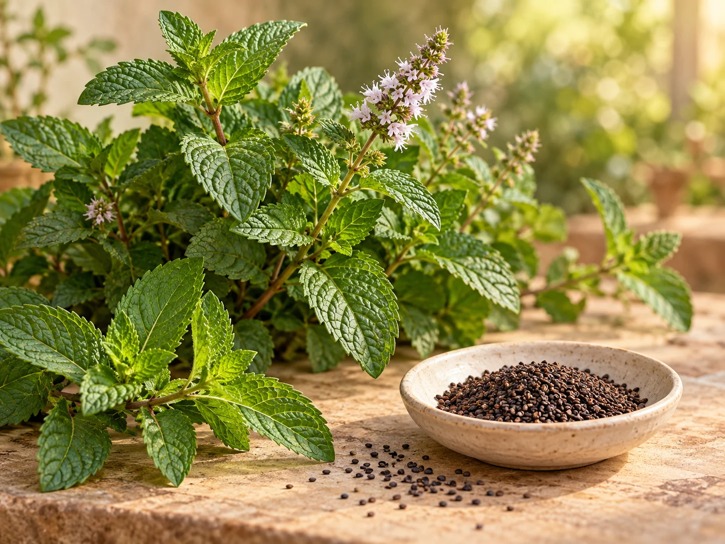 Semences de menthe
